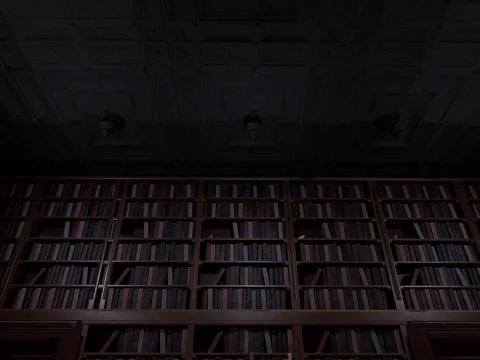 Gothic and Victorian Grand Manor Library 3D Model
