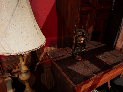 Vintage Victorian Castle Cozy Bedroom Modèle 3D