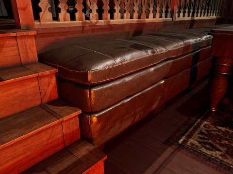 Vintage Victorian Castle Cozy Bedroom Modèle 3D