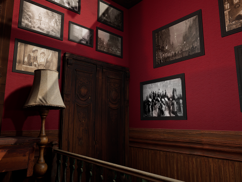 Vintage Victorian Castle Cozy Bedroom Modèle 3D