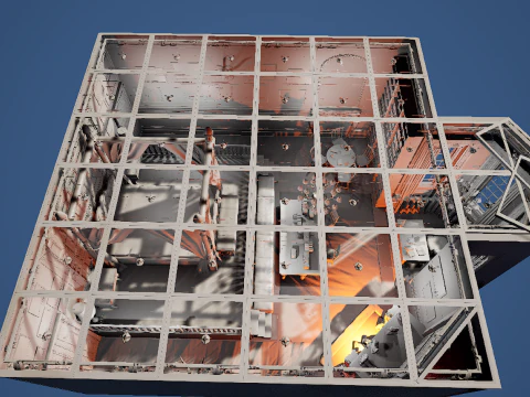 Quarto aconchegante do castelo vitoriano vintage Modelo 3D