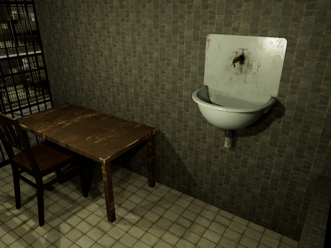 The Darkcell Prison Silent Wards 24 Cell 2 Storey Facility Modelo 3D