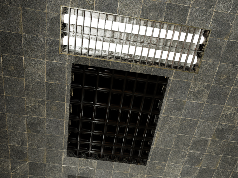 The Darkcell Prison Silent Wards 24 Cell 2 Storey Facility Modelo 3D