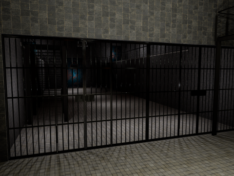The Darkcell Prison Silent Wards 24 Cell 2 Storey Facility Modelo 3D