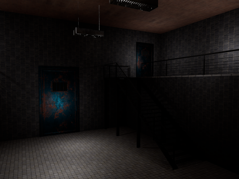 The Darkcell Prison Silent Wards 24 Cell 2 Storey Facility Modelo 3D