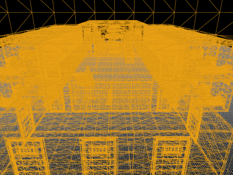 The Darkcell Prison Silent Wards 24 Cell 2 Storey Facility Modelo 3D