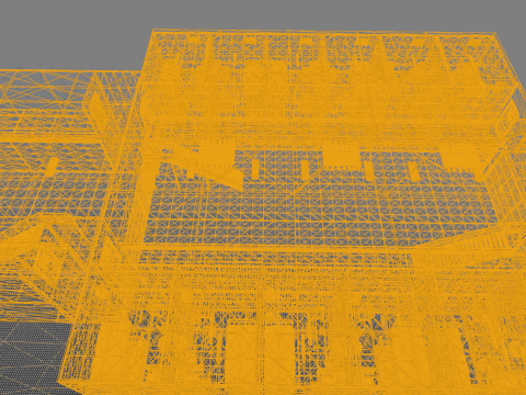 The Darkcell Prison Silent Wards 24 Cell 2 Storey Facility Modelo 3D