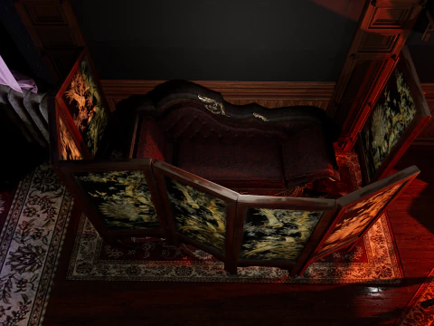 Magnifico e opulento soggiorno d'&eacute;lite su 2 piani Un capolavoro grandioso e senza tempo Modello 3D