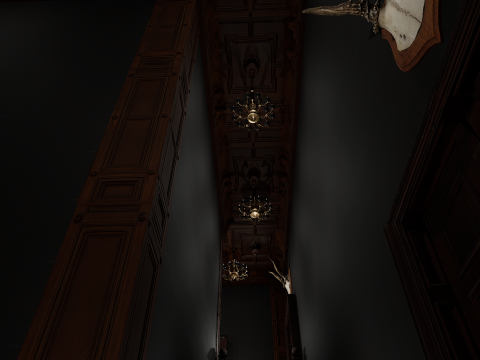 Magnificent Opulent Elite Living Room 2 Storeys A Grand and Timeless Masterpiece 3D Model