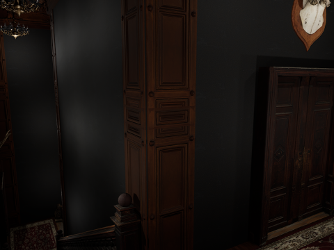 Magnificent Opulent Elite Living Room 2 Storeys A Grand and Timeless Masterpiece 3D Model
