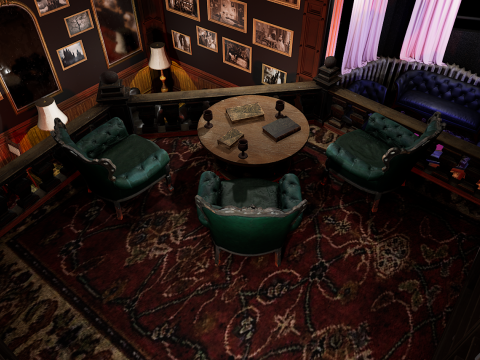 Magnificent Opulent Elite Living Room 2 Storeys A Grand and Timeless Masterpiece 3D Model