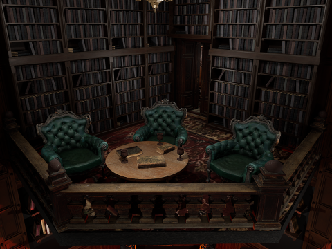 Magnificent Opulent Elite Living Room 2 Storeys A Grand and Timeless Masterpiece 3D Model