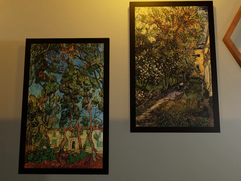 豪華な天国のモダンなリビング ルームの 3D インテリア デザイン 3Dモデル