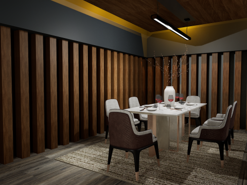 Luxury Heaven Modern Living Room 3D Interior Design 3D-Modell