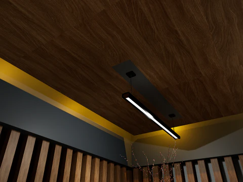 豪華な天国のモダンなリビング ルームの 3D インテリア デザイン 3Dモデル