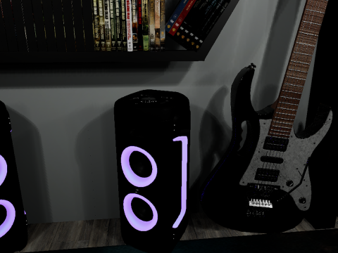 CyberLair The Ultimate Gamers Retreat Young Room and Bedroom 3D Model