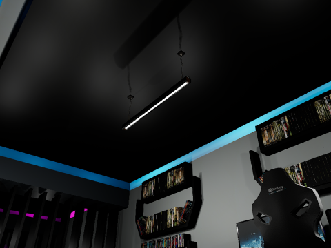 CyberLair The Ultimate Gamers Retreat Young Room and Bedroom 3D Model