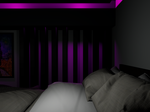 CyberLair The Ultimate Gamers Retreat Young Room and Bedroom 3D Model