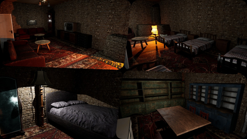 Rustic Stone Countryside Village House 6 Rooms 3Dモデル .c4d .max .obj .3ds .fbx .stl .blend 