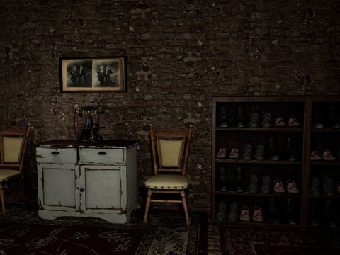 Rustic Stone Countryside Village House 6 Rooms 3Dモデル