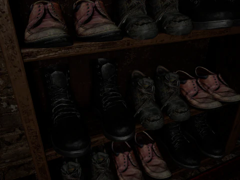 Casa di Villaggio Rustico in Pietra di Campagna 6 Vani Modello 3D