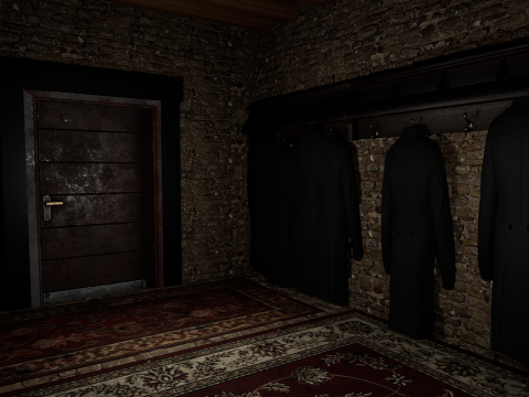Rustic Stone Countryside Village House 6 Rooms 3Dモデル