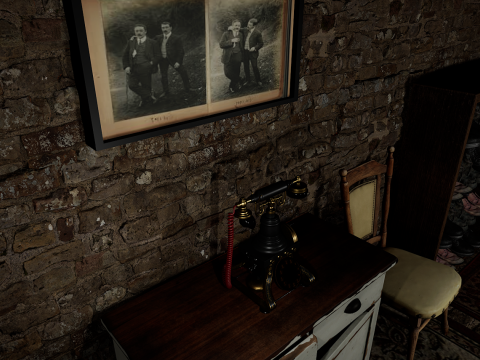 Rustic Stone Countryside Village House 6 Rooms 3Dモデル