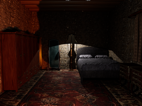 Rustic Stone Countryside Village House 6 Rooms 3Dモデル