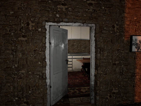 Casa di Villaggio Rustico in Pietra di Campagna 6 Vani Modello 3D