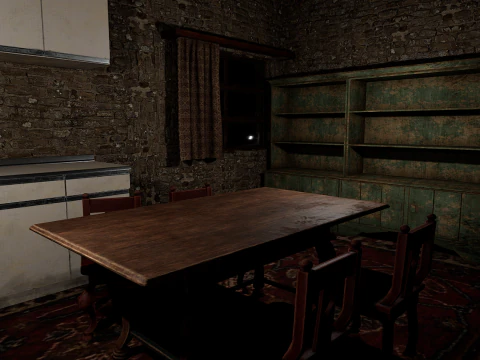 Casa di Villaggio Rustico in Pietra di Campagna 6 Vani Modello 3D