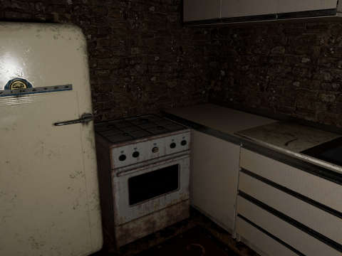 Rustic Stone Countryside Village House 6 Rooms 3Dモデル