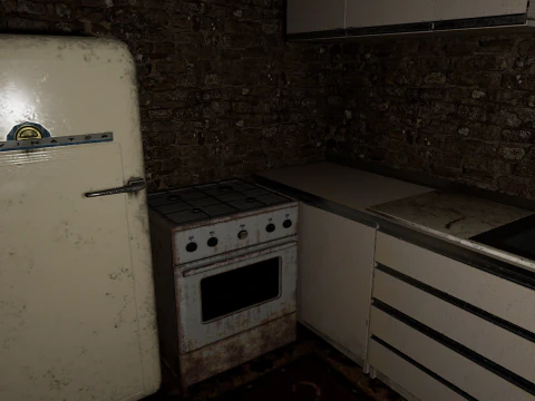 Casa di Villaggio Rustico in Pietra di Campagna 6 Vani Modello 3D