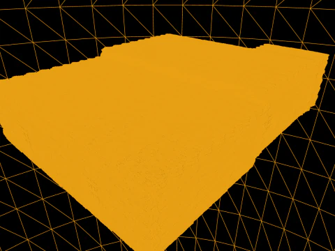 Casa di Villaggio Rustico in Pietra di Campagna 6 Vani Modello 3D