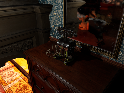 Victorian Manor Grand Chambers Elegant Hallways 3D Model