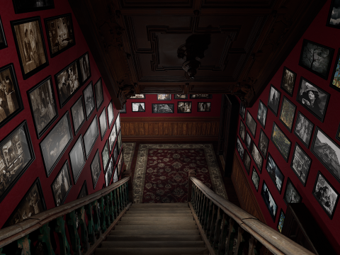 Victorian Manor Grand Chambers Elegant Hallways 3D Model