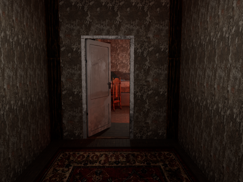 The Hollow Veil Gothic Dirty Abandoned Manor 22 Rooms 3D Model