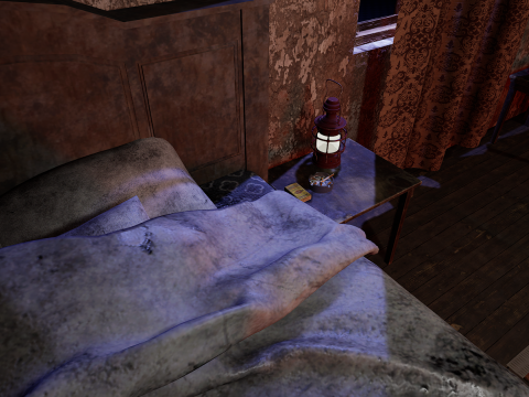 The Hollow Veil Gothic Dirty Abandoned Manor 22 Rooms 3D Model