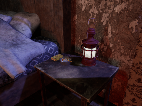 The Hollow Veil Gothic Dirty Abandoned Manor 22 Rooms 3D Model