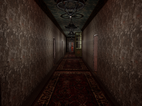 The Hollow Veil Gothic Dirty Abandoned Manor 22 Rooms 3D Model