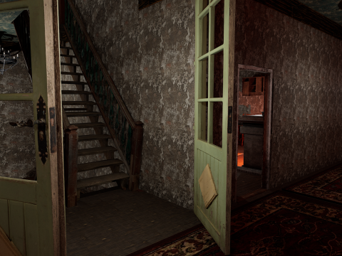 The Hollow Veil Gothic Dirty Abandoned Manor 22 Rooms 3D Model