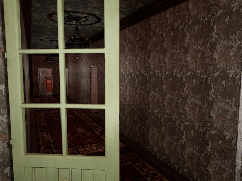 The Hollow Veil Gothic Dirty Abandoned Manor 22 Rooms 3D Model