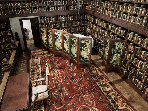 The Forgotten Gothic Victorian Library of Ashenhall 3D Model