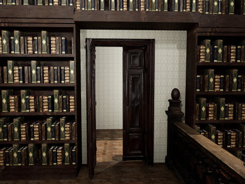 The Forgotten Gothic Victorian Library of Ashenhall 3D Model