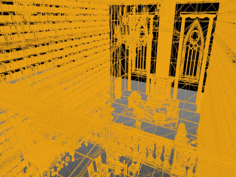 The Forgotten Gothic Victorian Library of Ashenhall 3D Model