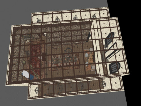 The Forgotten Gothic Victorian Library of Ashenhall 3D Model