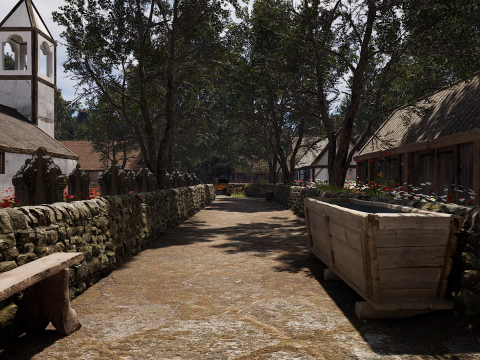 ElderBoom Hollow Massive Village Environment Modello 3D