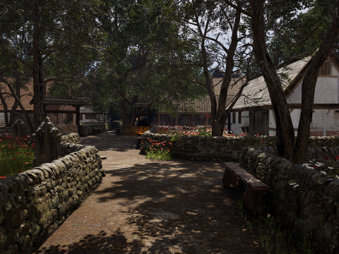 ElderBoom Hollow Massive Village Environment Modello 3D