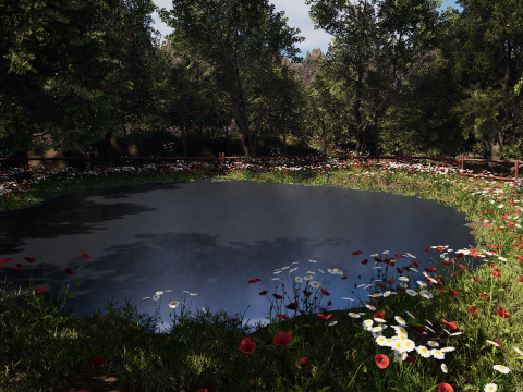 ElderBoom Hollow Massive Village Environment Modello 3D