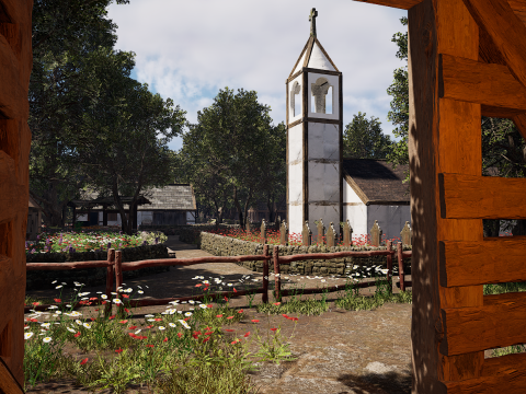 ElderBoom Hollow Massive Village Environment Modello 3D
