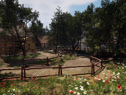 ElderBoom Hollow Massive Village Environment Modello 3D